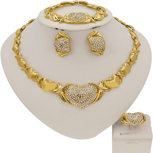 Fashion Gold Jewelry Set 18K for Wedding Bridal