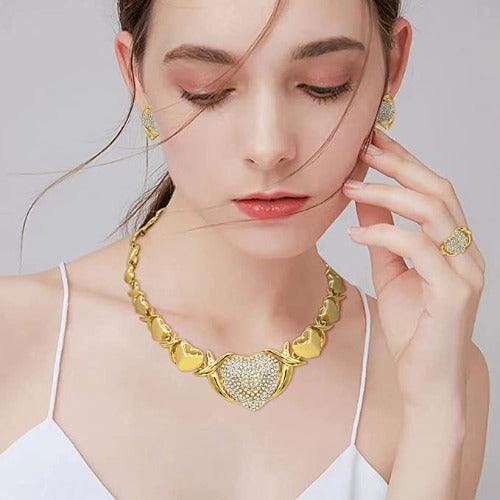 Fashion Gold Jewelry Set 18K for Wedding Bridal