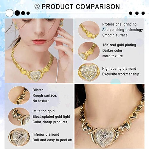 Fashion Gold Jewelry Set 18K for Wedding Bridal