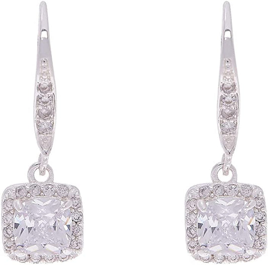 CLASSIC CUBIC ZIRCONIA DROP EARRINGS