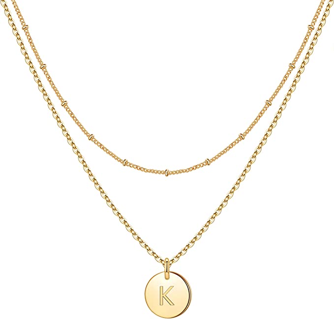 14K Gold Filled Double Side Engraved Gold Coin Necklaces